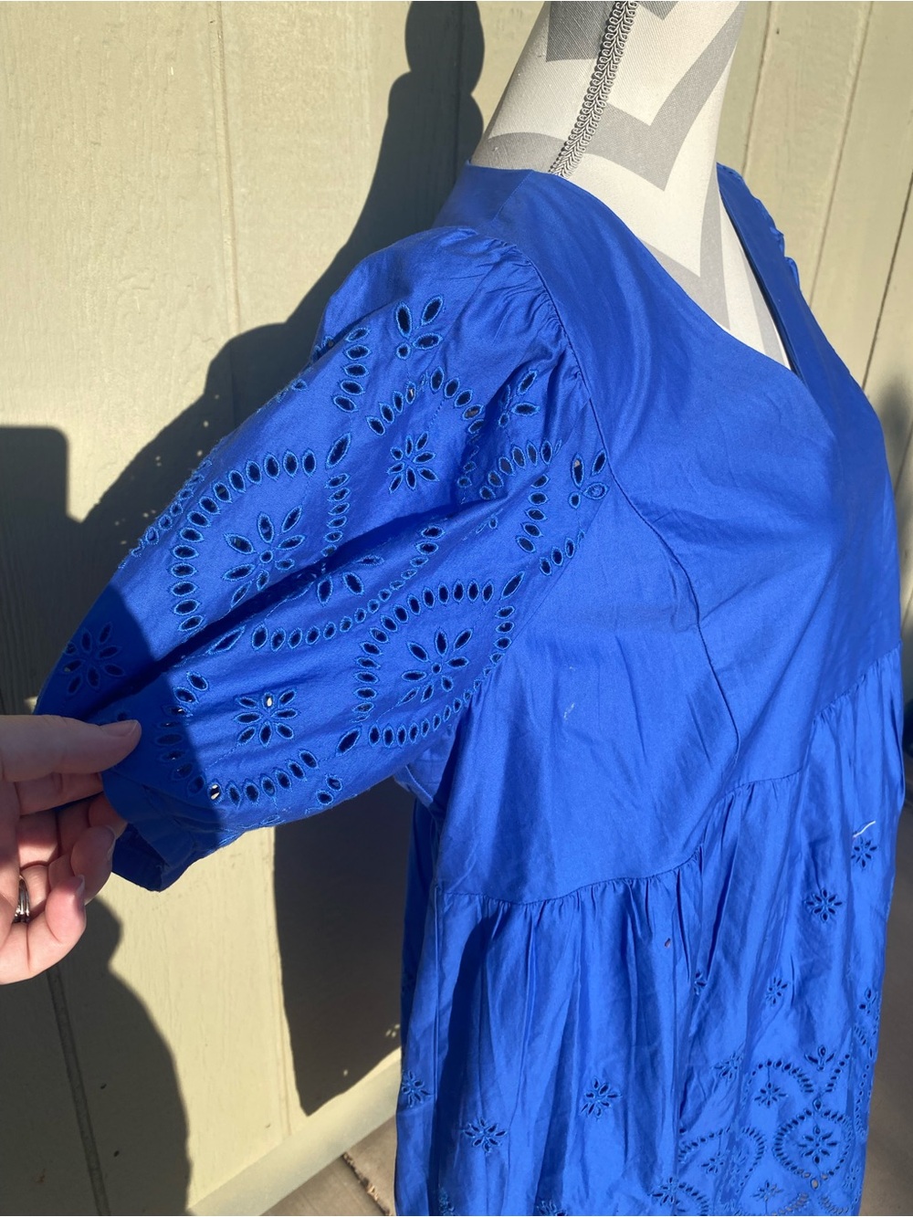 Old Navy XL Royal Blue V-Neck Mini Dress - Picture 2 of 9